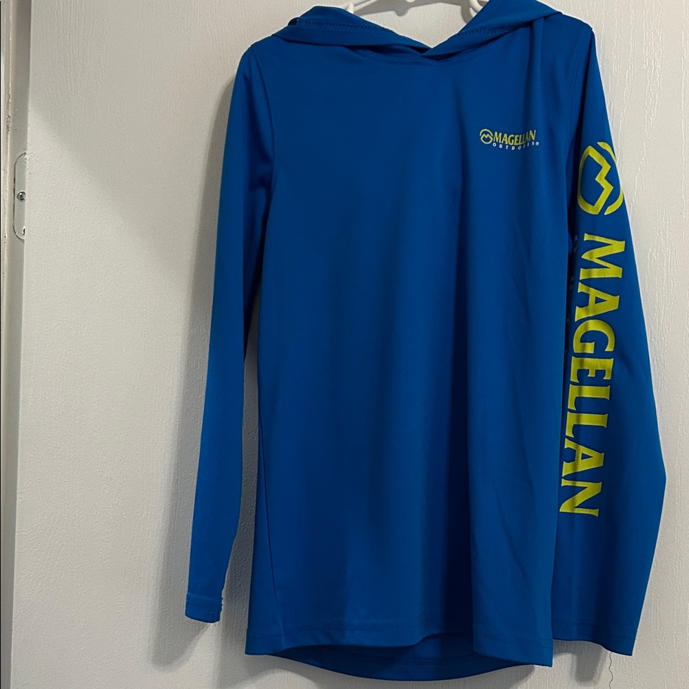 Magellan Outdoors Classic Fit Blue Hoodie